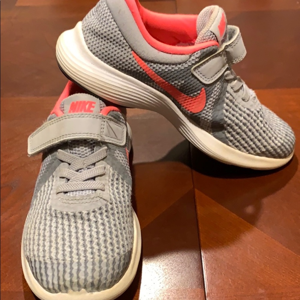 Nike girl athletic shoes size 12.5